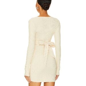 Revolve Lovers and Friends Calliope Mini Dress in Cream White